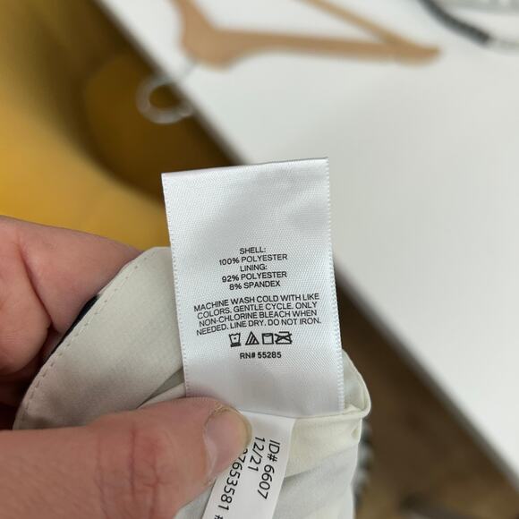 Express X Rachel Zoe Black White Zebra Print Maxi Skirt Large Lined - Picture 6 of 7